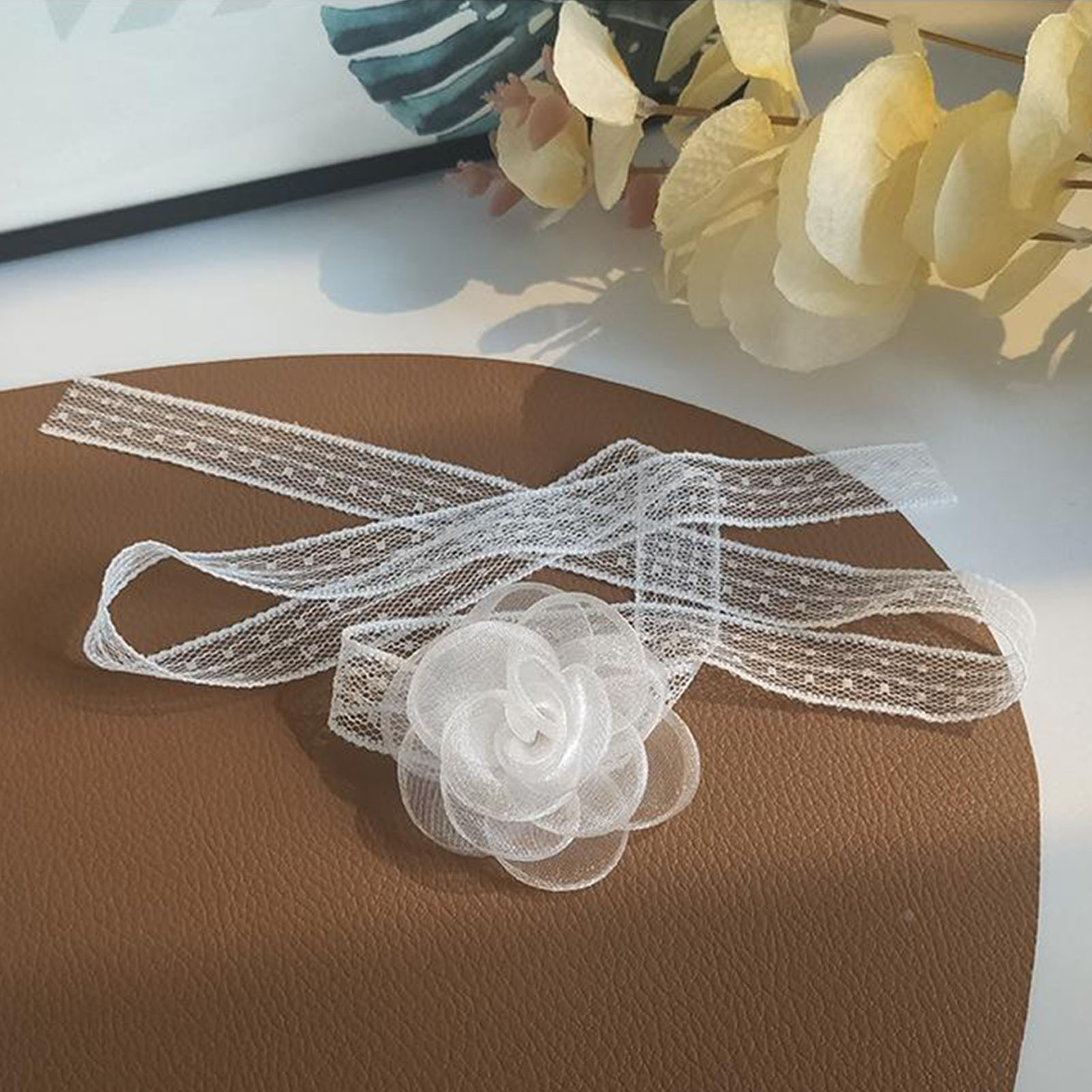 Lace Ribbon Tie Headband With  - Lace Ribbon Trim review and price