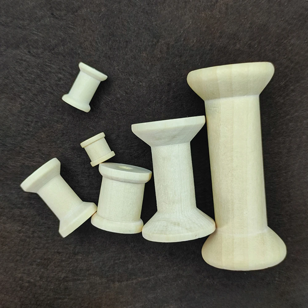 10/5Pcs Mini Wooden Bobbins Em - Organza Ribbon Spool review and price