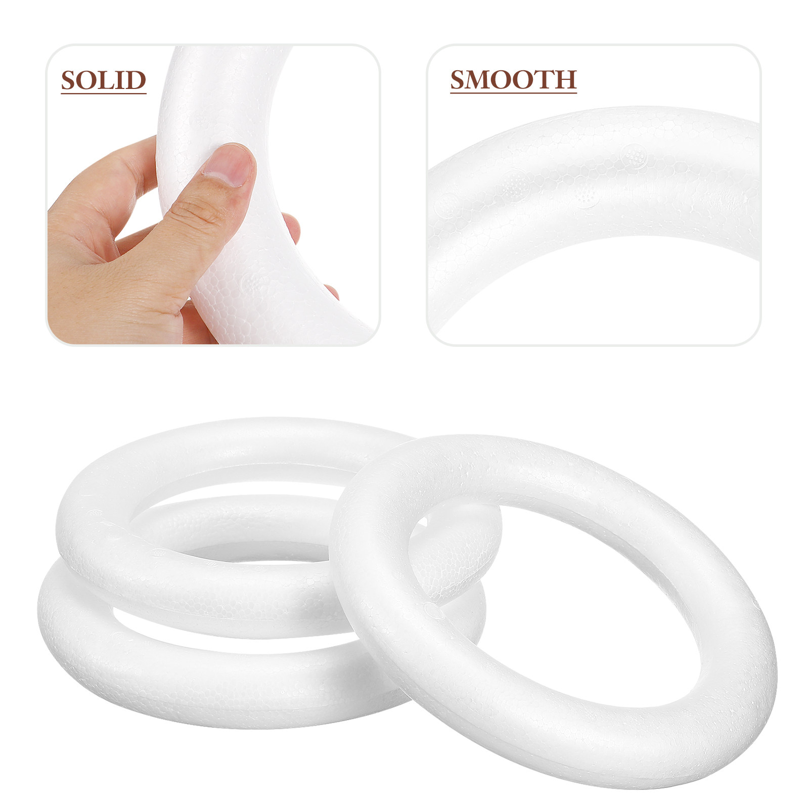 3Pcs Premium Foam Round Ring D - Craft Embellishments review and price