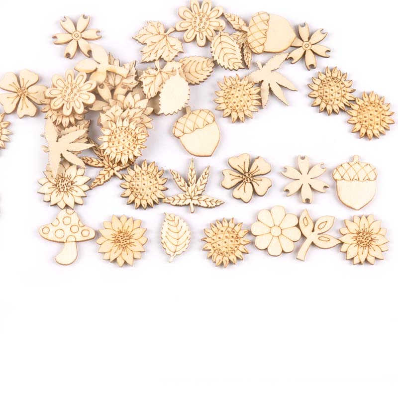 30Pcs 25-30mm Wood DIY Accesso - Craft Embellishments review and price