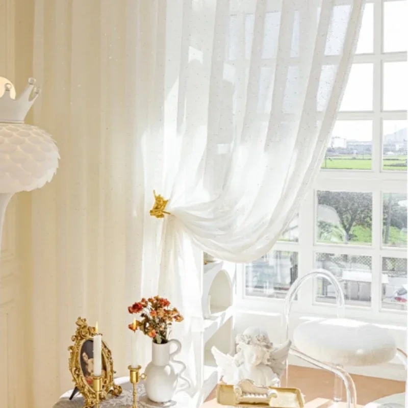 French Sheer Curtains for Livi - Sequin Fabric Panel review and price