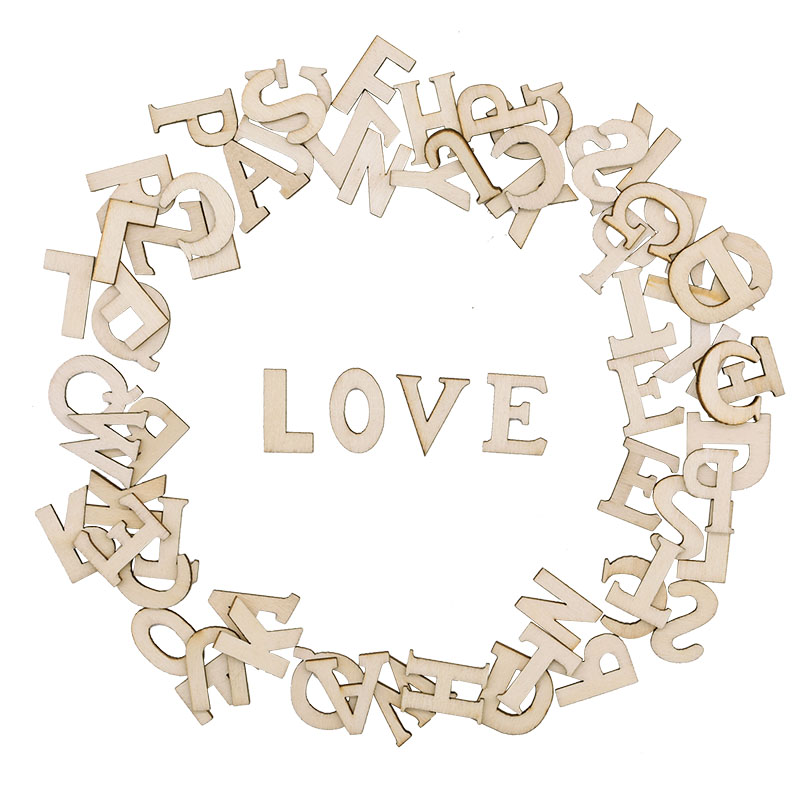 100pcs Letters Wooden Alphabet - Craft Embellishments review and price