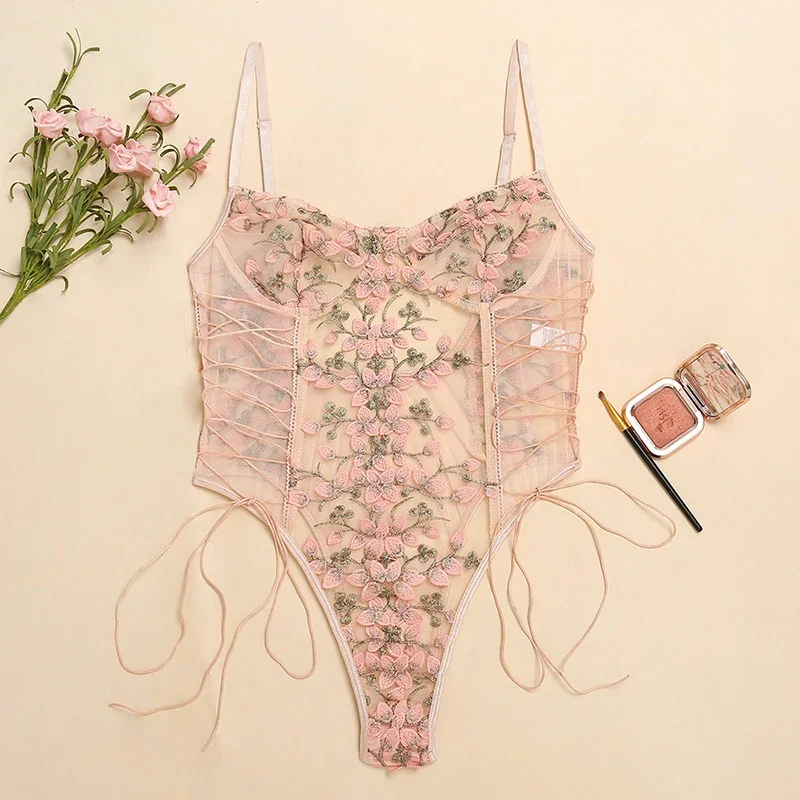 Women Sexy Lingerie Bodysuit F - Embroidery Embellishments review and price