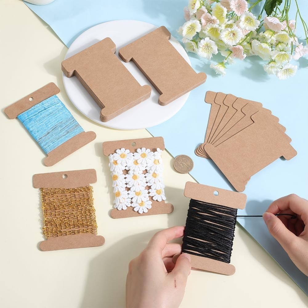 50Pcs Cardboard Spool Bulk Fla - Organza Ribbon Spool review and price