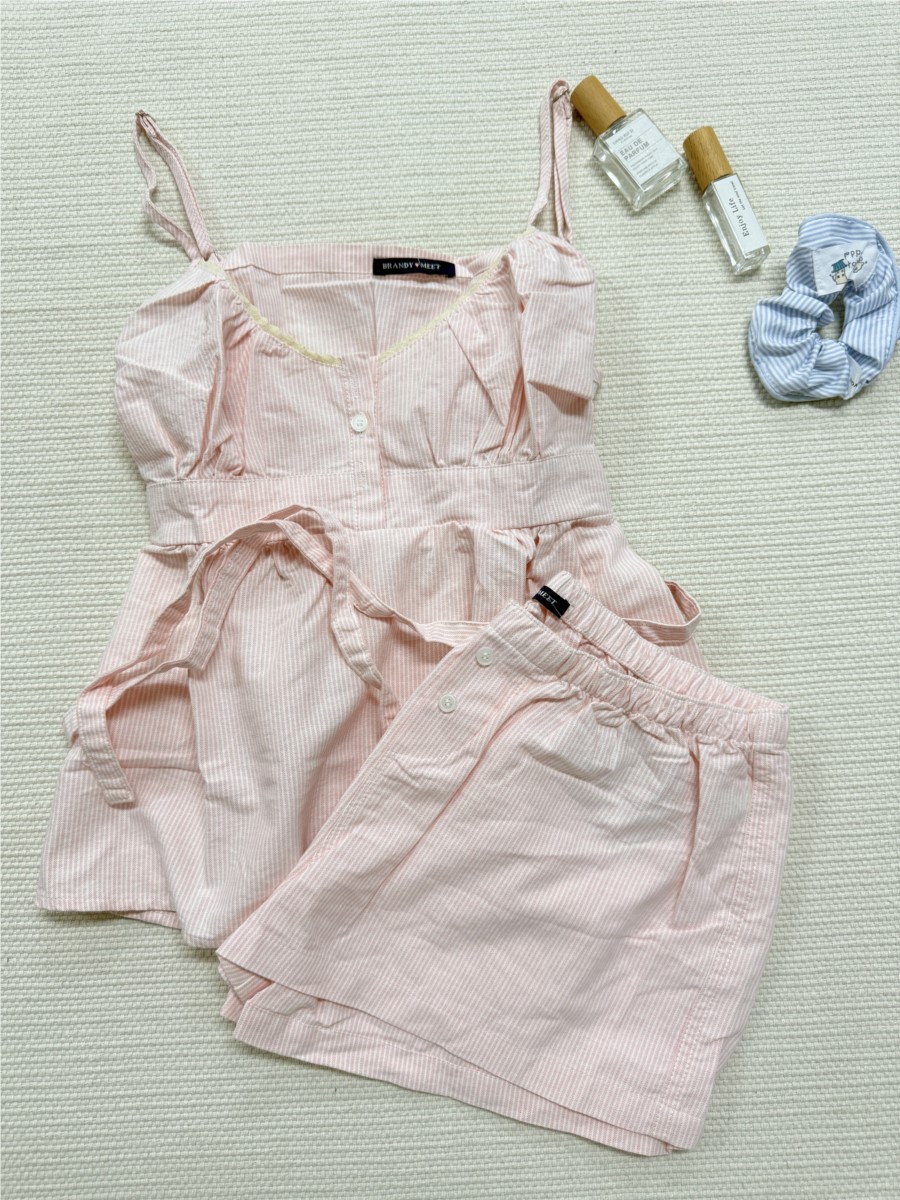 Pink Striped Lace Trim Tank Sh - Elastic Lace Trim review and price
