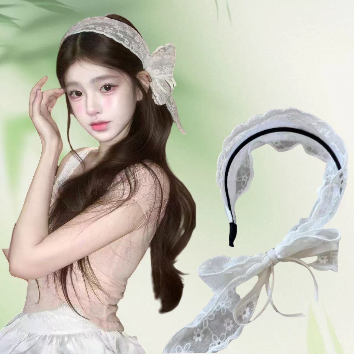 New Vintage Pastoral Lace Hair - Lace Ribbon Trim review and price