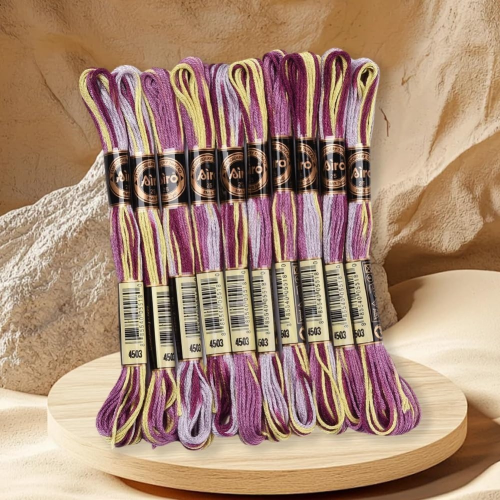 6 Strands Purple Variegated Em - Embroidery Embellishments review and price