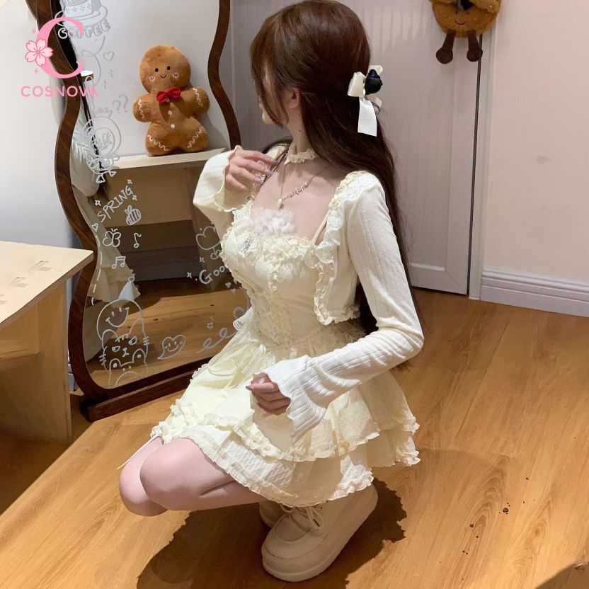 Sweet Lolita Camisole Dress Se - Elastic Lace Trim review and price