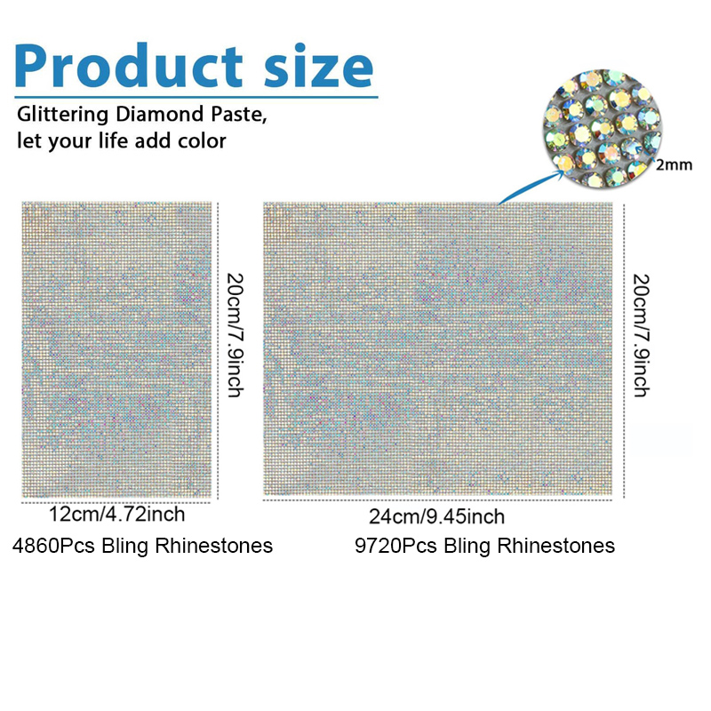 9720/4860Pcs Bling Rhinestone  - Hotfix Rhinestone Sheet review and price