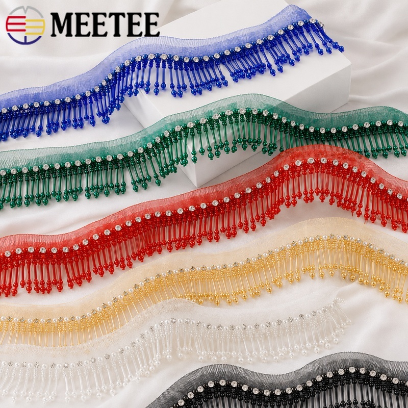 1Yard 5cm Beaded Lace Trim Fri - Beaded Trim Fringe review and price