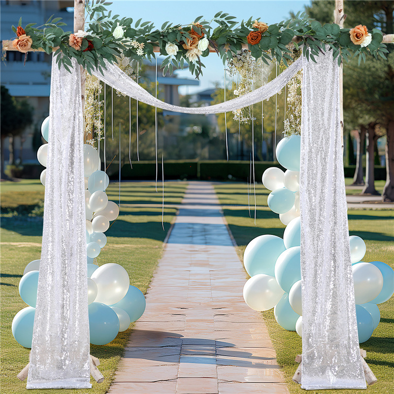 Wedding Arch Draping Fabric, 1 - Sequin Fabric Panel review and price