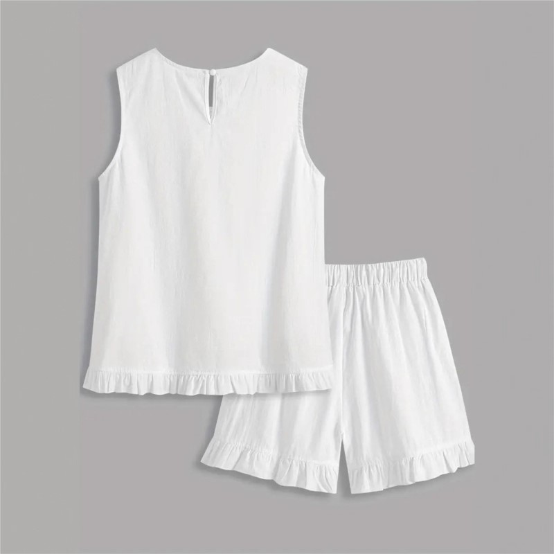 New Women Summer 2Piece Set Wh - Elastic Lace Trim review and price