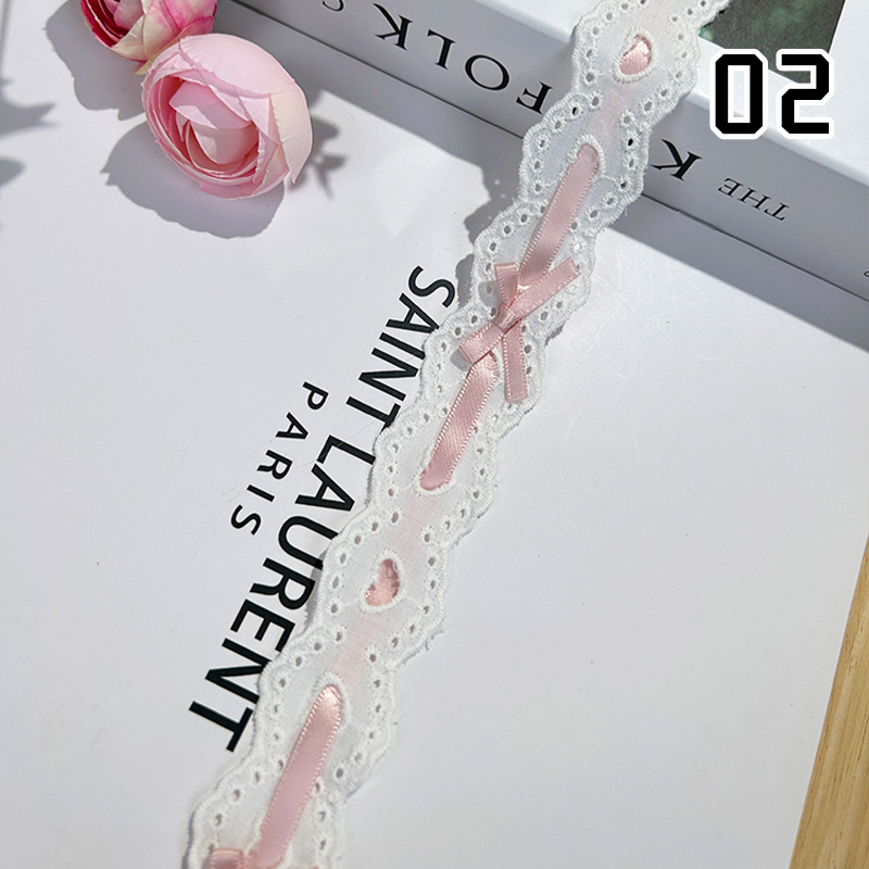1yard Bow Pleated Lace Lolita  - Lace Ribbon Trim review and price