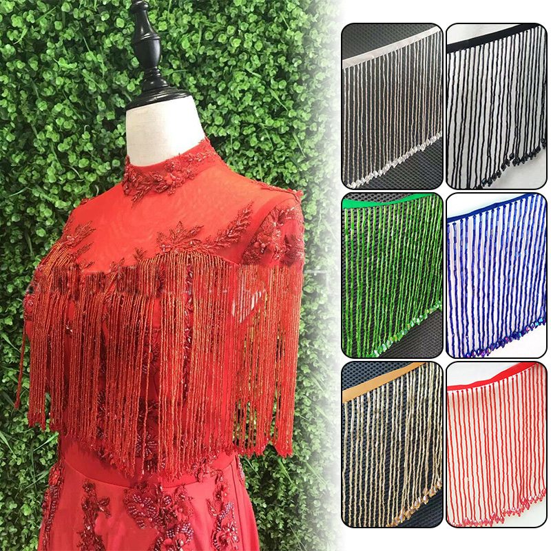 90x15cm Crystal Tassel Lace Be - Beaded Trim Fringe review and price