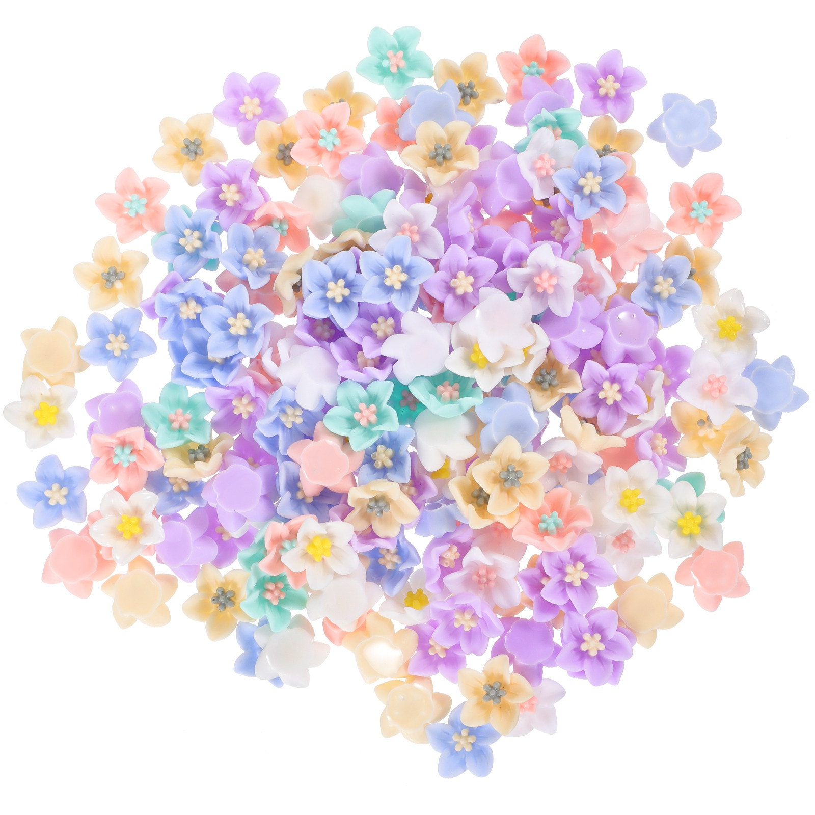200Pcs Unique Resin Flower Emb - Craft Embellishments review and price