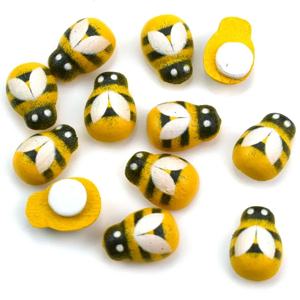 50pcs Yellow Wood Glue Buttons - Embellishment Glue Craft review and price