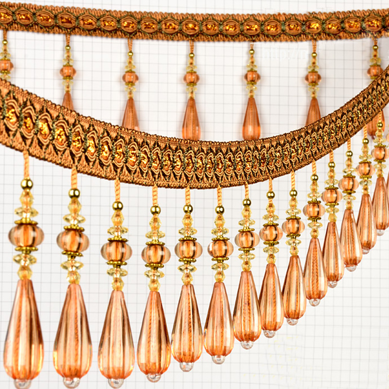 1M Crystal Pendant Tassel Drop - Beaded Trim Fringe review and price