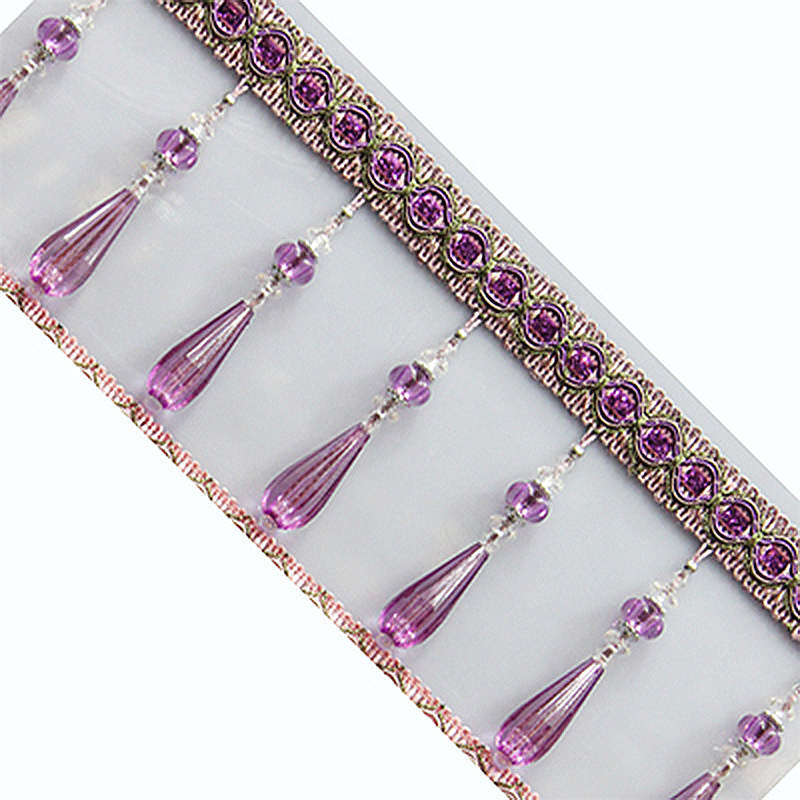 1M Crystal Pendant Tassel Drop - Beaded Trim Fringe review and price