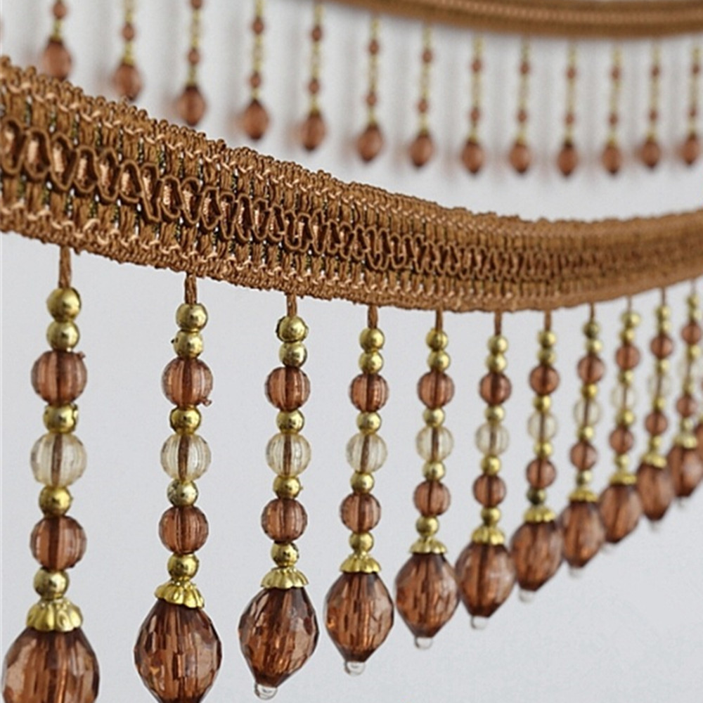 12yards Briaded Hanging Beads  - Beaded Trim Fringe review and price