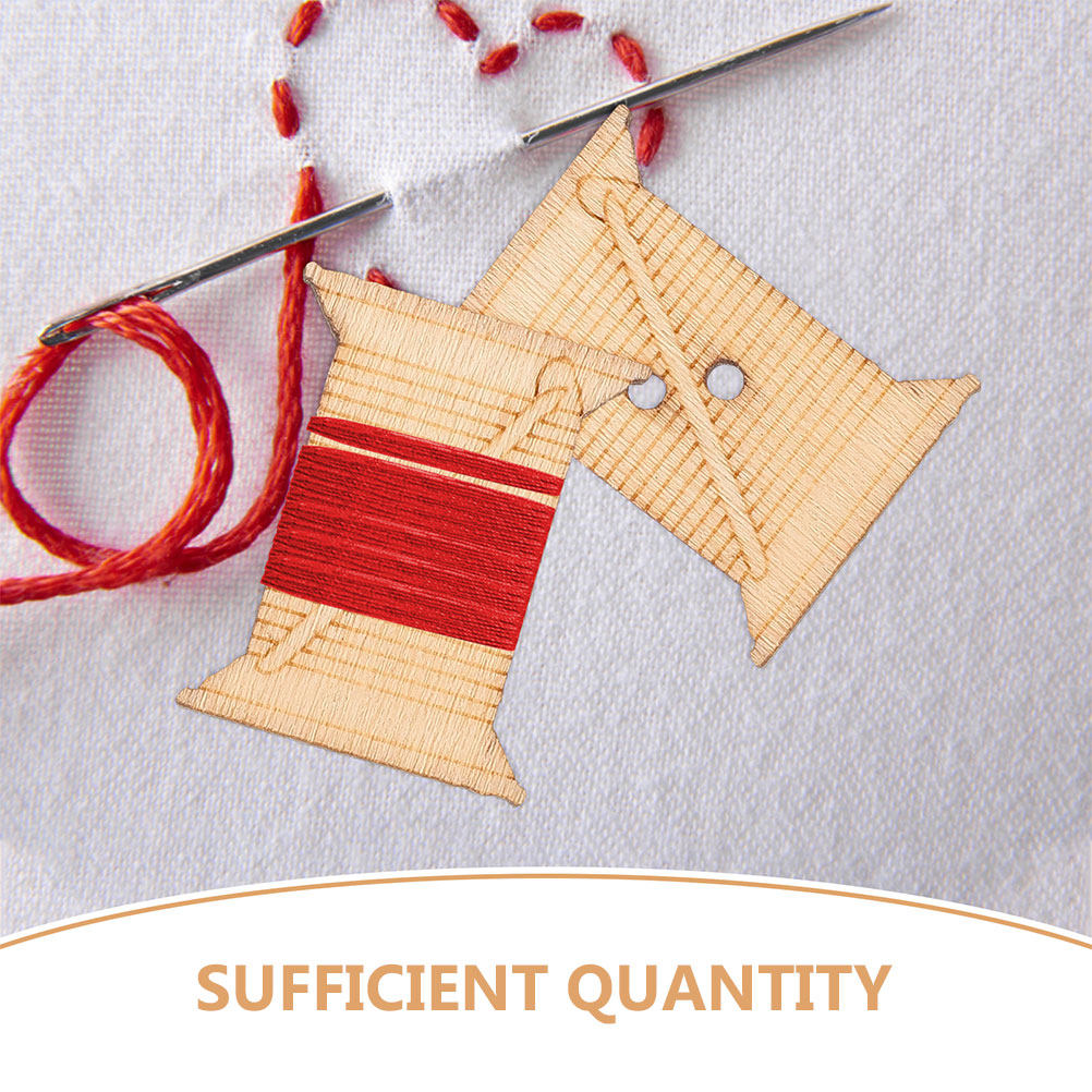 100Pcs Wooden Embroidery Floss - Embroidery Embellishments review and price