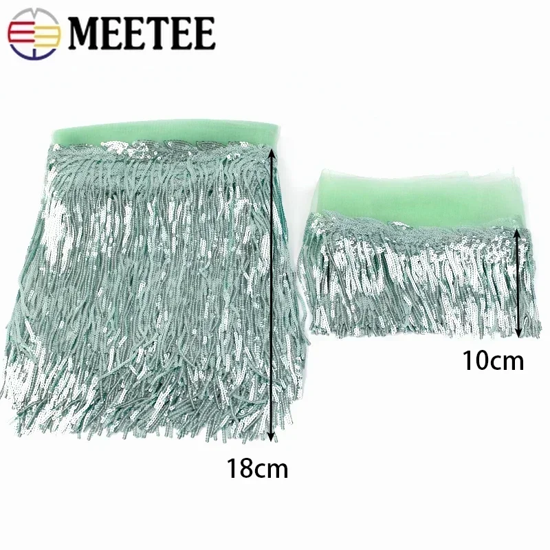 2/5/10Yards Sequin Embroidery  - Beaded Trim Fringe review and price