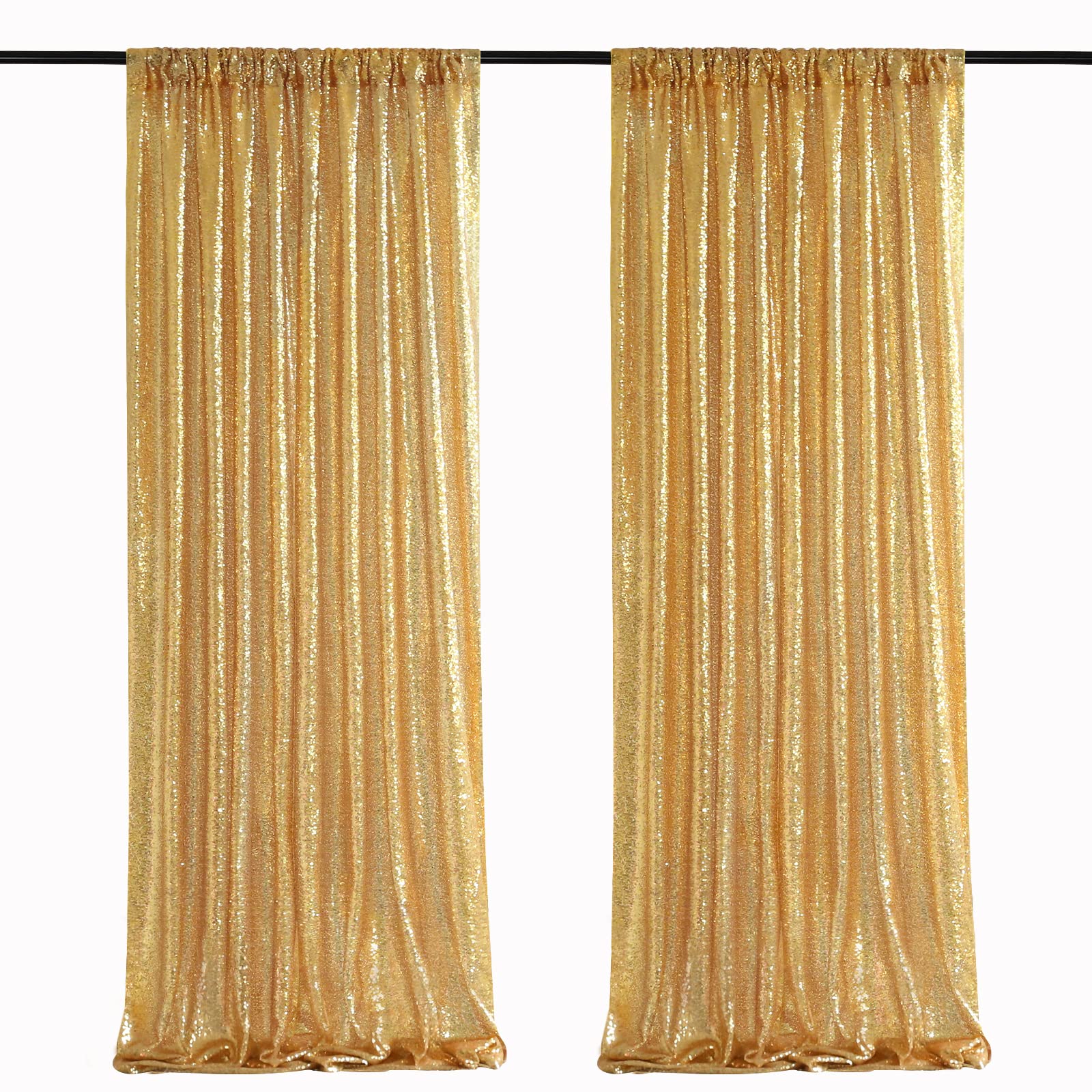 2PCS Gold Sequin Party Backdro - Sequin Fabric Panel review and price