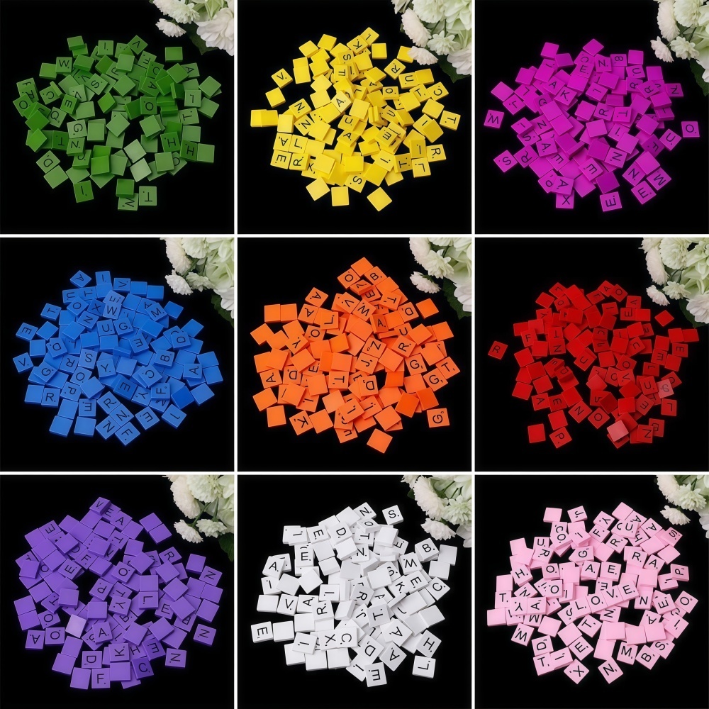 100PCS  Wooden Letter Cubes fo - Craft Embellishments review and price