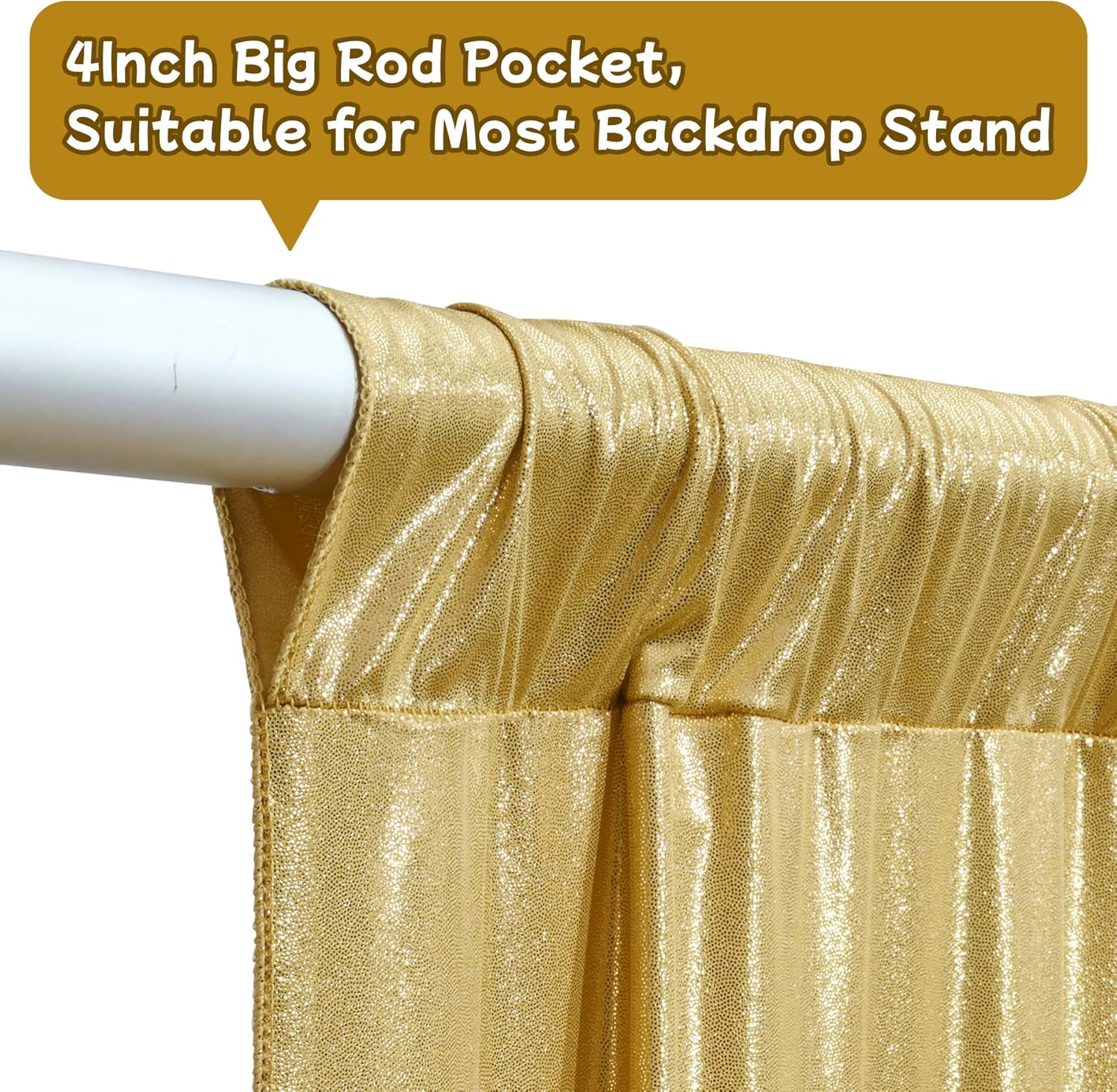 2.3x7FT Wrinkle Free Glitter 1 - Sequin Fabric Panel review and price