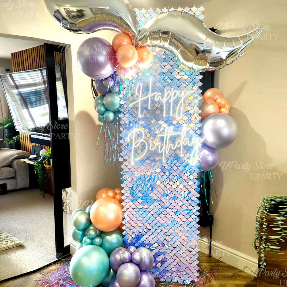 12pcs Mermaid Sequins Wall Pan - Sequin Fabric Panel review and price