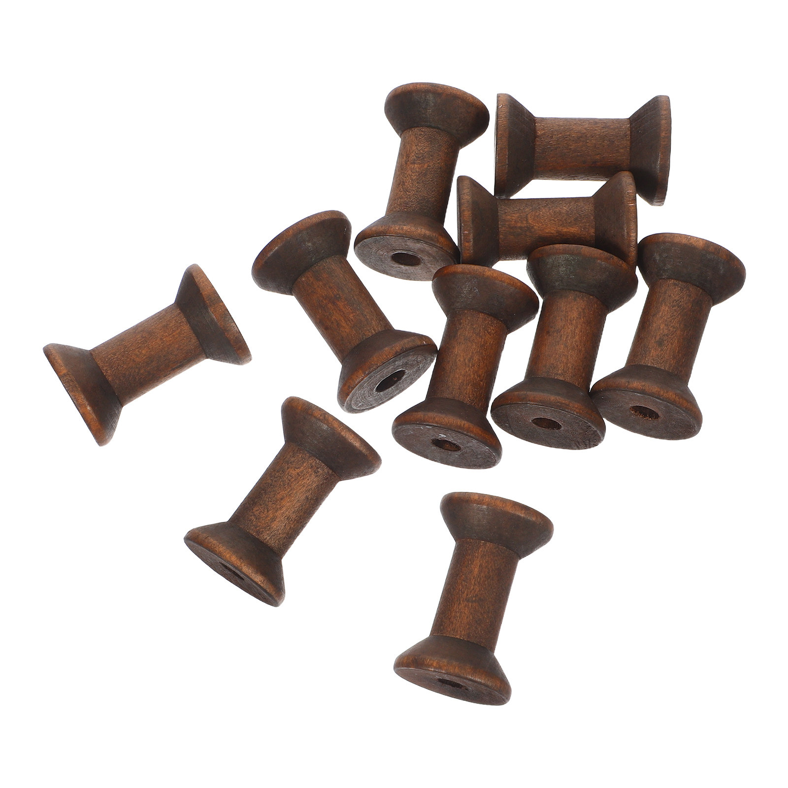 10Pcs Natural Wood Spools Vint - Organza Ribbon Spool review and price