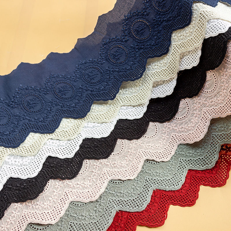 2Yards Colorful  Cotton Embroi - Lace Ribbon Trim review and price