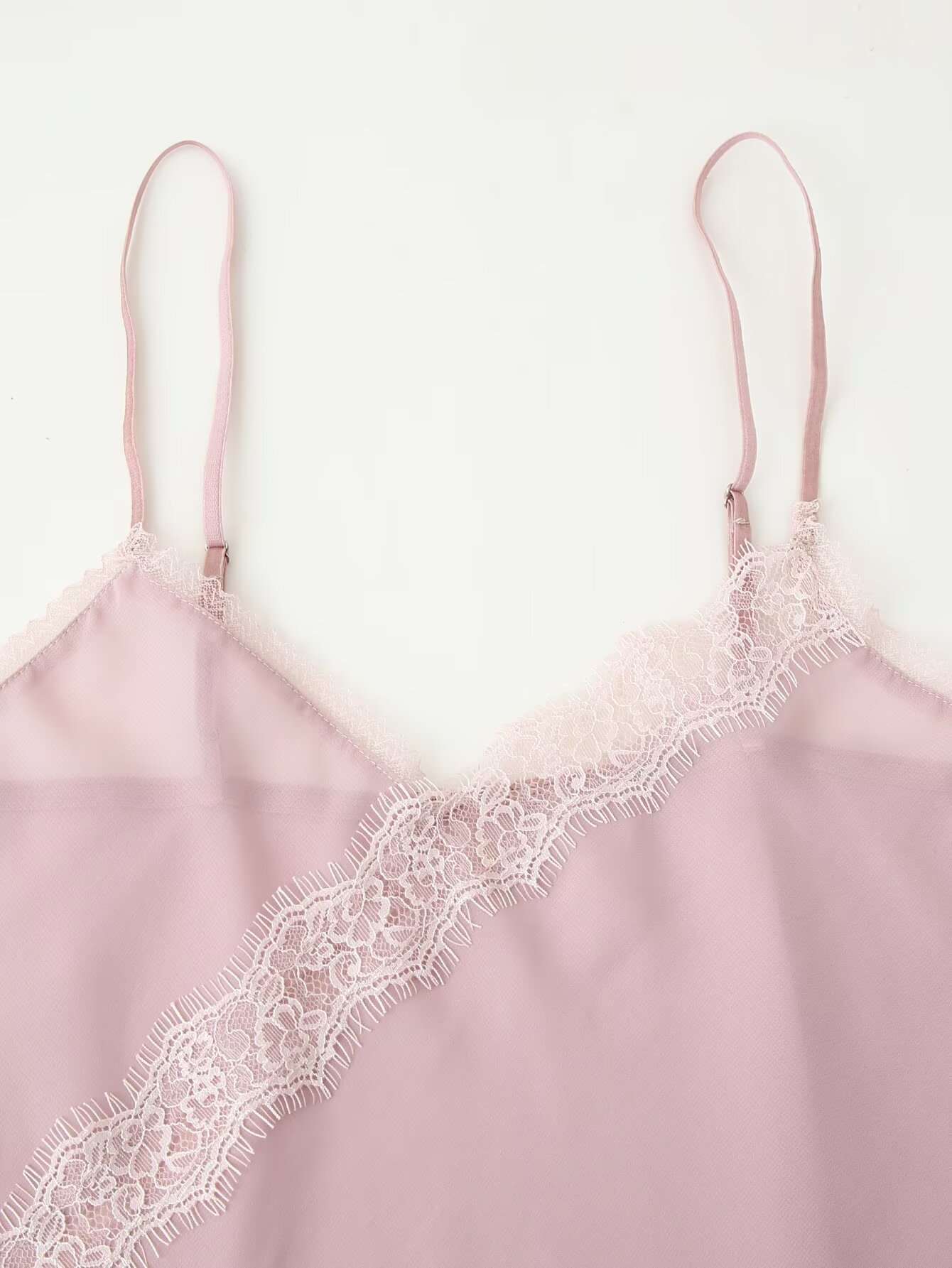 Tidalyf 2025 Women Pink Cami T - Elastic Lace Trim review and price