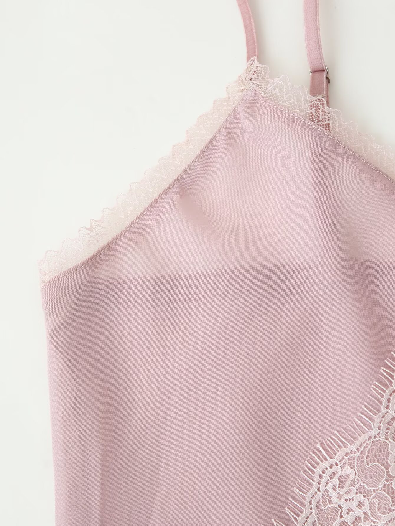 Tidalyf 2025 Women Pink Cami T - Elastic Lace Trim review and price