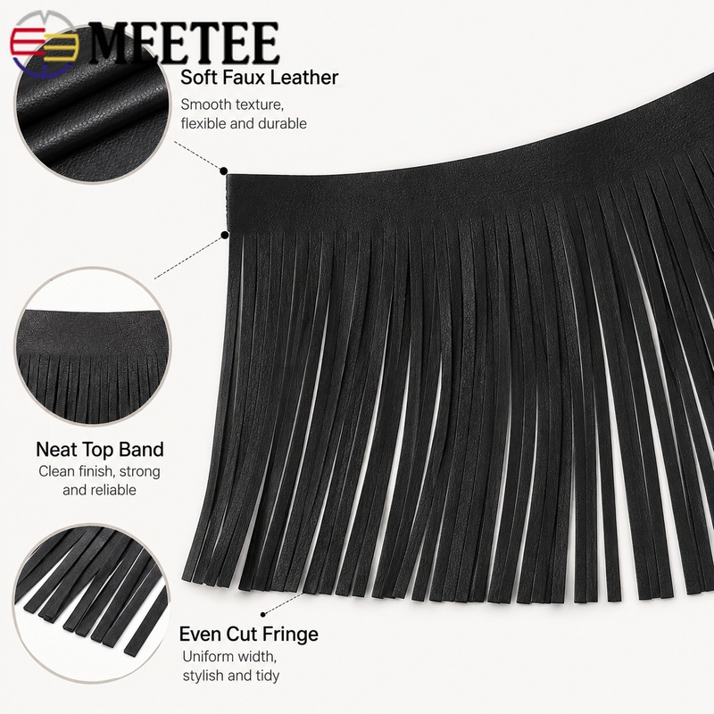 2M 10-30cm Faux Leather Tassel - Fringe Ribbon Sewing review and price